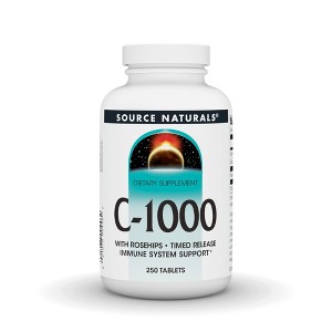 Vitamin C-1000 With Rosehips 1000mg Timed Release by Source Naturals, Inc.  -  250 Sustained Release Tablet - 1 of 3
