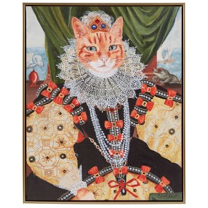 Madison Park 16.5"x20.5" Pet Portrait Framed Canvas Vibrant Wall Decor Art - 1 of 4