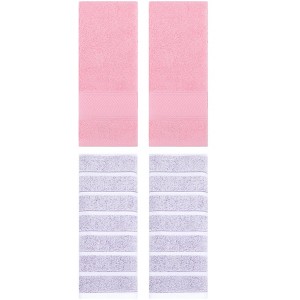 REGALWOVEN 4 Pcs Cotton Bathroom Soft Absorbent Hand Towel - 1 of 4