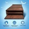 Outer Trails Bat House Outdoor Bat Habitat, Brown All Natural Cedar Wood, 3 Chamber - image 4 of 4