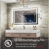 Keonjinn LED Bathroom Vanity Mirror, Front Light & Backlit, 3 Color Temperatures, Anti Fog, Double Lights Strips - 3 of 4