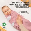 3pk Soothe Wren Swaddle Sleep Sacks, Organic Newborn Swaddles Wrap 0-3 Months, Soft Baby Wearable Blanket - 2 of 4