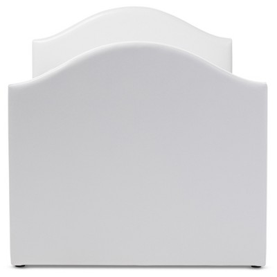 White Twin Faux Leather Upholstered Daybed with Trundle