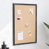 Merrick Lane Cork Display Board with Wooden Frame and Push Pins - 2 of 4