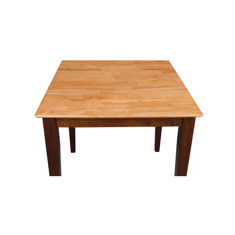 Solid Wood Top Table with Shaker Legs Cinnamon/Brown - International Concepts, 6 of 10