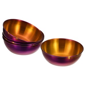 Unique Bargains Thick Stainless Steel Condiment Dishes for Kitchen Restaurant 3.2" Dia - 1 of 4