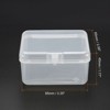 Unique Bargains Rectangular Clear Storage Container with Hinged Lid for Beads, Craft 6 Pcs - 2 of 4