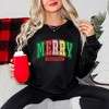 Simply Sage Market Women's Graphic Sweatshirt Merry Christmas Varsity Colorful - 2 of 4