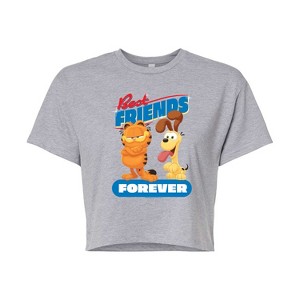Women's - Garfield - Best Friends Forever Cropped Graphic T-Shirt - 1 of 4