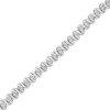 Haus of Brilliance Silver 1/3 Cttw Miracle-Set Diamond "S" Link Tennis Bracelet - 3 of 4