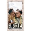 PosterPalooza | Photo Size Shabby Chic White Picture Frame - UV Acrylic, Foam Board Backing, Hanging Hardware - 2 of 4