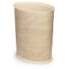 LunaLulinlk Faux Beige Leather 5-Gallon Sleek and Stylish Vinyl Waste Basket (10.25” X 12.5”) - 3 of 4