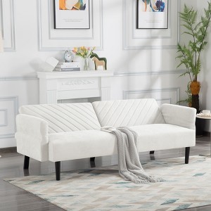 MAYEERTY 76.8¡± Modern Design  Spacious Convertible Couch Sofa Bed - 1 of 4