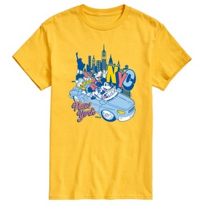 Men's - Disney - Mickey And Minnie Nyc Short Sleeve Graphic T-Shirt - 1 of 4