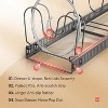 Organizer under Cabinet 12 Adjustable Dividers Storage for Cookie Sheets, Cutting Boards & Lid Cookware - 4 of 4