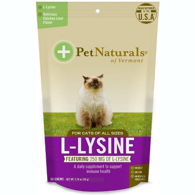 Pet Naturals L-Lysine Chews for Cats, 60 count