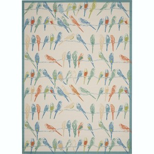 Waverly Sun & Shade "Retweet" Multicolor Indoor/Outdoor Area Rug by Nourison SND52 7'9" x 10'10" - 1 of 4