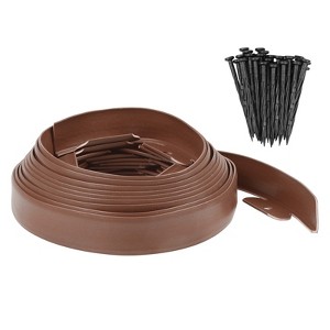 Unique Bargains Plastic Flower Beds Garden Lawn Edging with Spikes 1 Set - 1 of 4