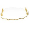 Classic Touch White Marble Platter with Gold Edge and Handles - 2 of 3