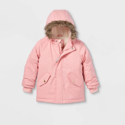 Toddler Girls' Parka Jacket - Cat & Jack™ Pink 4T