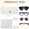 Unique Bargains PU Leather Waterproof Anti-Scratch Eyeglass Case 6.7" x 2.6" - 2 of 4