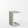 FURNIinspire Patio End Table, C-Shaped Side Table, Compact, Stylish, and Versatile, Silver, 15"*14.5"*24" - 4 of 4