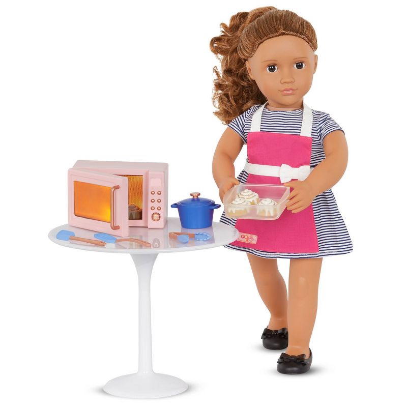 Our Generation In the Kitchen Microwave Accessory Set for 18&#34; Dolls, 4 of 9