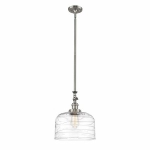Bell - 1 Light Stem Hung Mini Pendant In Industrial Style-15 Inches Tall and 12 Inches Wide - 1 of 1