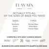 Acrylic Ziplock Bag Storage Organizer and Dispenser, Ziplock Bag Organizer, Drawer & Wall-Mount Food Storage Bag Organizer - Elavain - 4 of 4