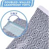 TruHealth 4 Pack Small Reusable Ice Packs for Lunch Box, Bag or Cooler, Long Lasting, BPA Free, Grey Prints - 2 of 4