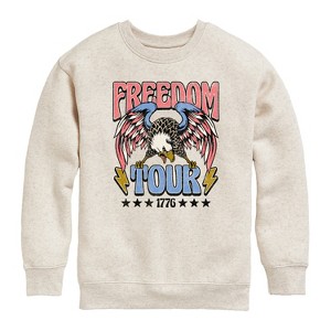 Boys' - Instant Message - Freedom Tour 1776 Graphic Long Sleeve Fleece Sweatshirt - 1 of 4