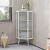 NicBex Bathroom Storage Cabinet,Coner Cabinet with Tempered Glass Door & Storage Shelves for Bathroom - 2 of 4
