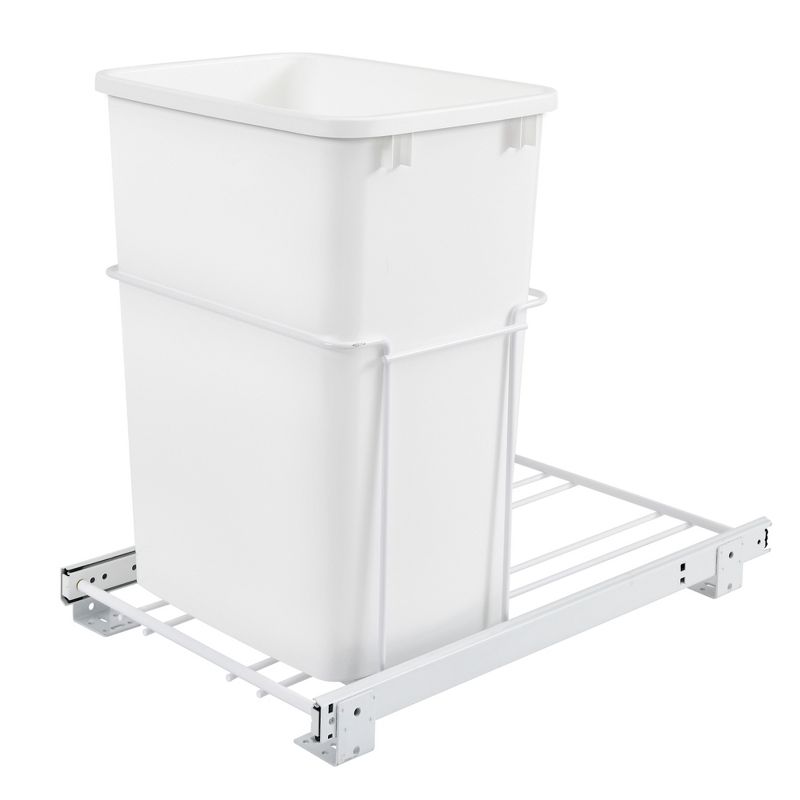 Rev-A-Shelf RV-PB Series Pull-Out Kitchen Waste Containers with White Steel, 1 of 6