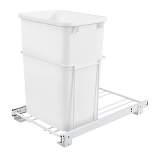 Rev-A-Shelf RV-PB Series Pull-Out Kitchen Waste Containers with White Steel