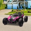24V Kids Electric UTV, Kids Ride-on Toy Vehicle, 130W Powerful Electric Vehicle with Remote Control, LED Lights, Shock Absorber, Music - 4 of 4
