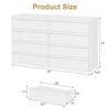 6/7/8 Drawer Dresser for Bedroom, Double Dresser Organizer, Modern Chest of Drawers for Living Room, Nursery and Hallway - 3 of 4