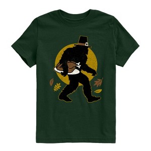 Boys' - Instant Message - Sasquatch Turkey Short Sleeve Graphic T-Shirt - 1 of 4