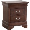 NicBex Nightstand with 2 Drawers,22 inch /21 inch Side Table with Metal Handles and  Elegant Finish,Classic Bedside Table for Bedroom,Living Room - 4 of 4