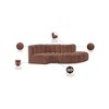 Meridian Furniture,Arc Cognac Vegan Leather Modular Sofa - 3 of 4