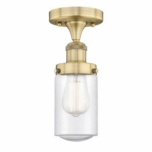 Dover - 1 Light Semi-Flush Mount In Industrial Style-8.25 Inches Tall and 6.5 Inches Wide - 1 of 1
