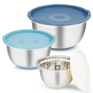 COOK WITH COLOR Stainless Steel Bowl Set 3 Piece - 1 of 4