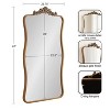 Kate & Laurel All Things Decor 24"X42" Arendahl Wavy Mirror Gold - 2 of 4