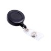 SICURIX Standard Round ID Badge Reel with Belt Clip, Black, Pack of 6 - 3 of 4