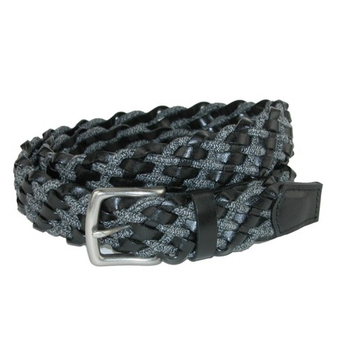 Crookhorndavis Men's Cashmere Cord And Como Leather Braided Belt : Target