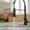 Single-Handle Pull-Down Sprayer 3 Spray High Arc Kitchen Faucet With Deck Plate - 4 of 4