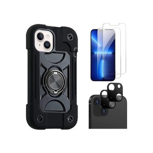 SaharaCase iPhone 14 Plus 6.7" Bundle DualShock Case with Tempered Glass Screen and Camera Protector - 1 of 4
