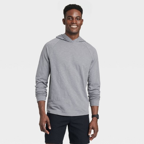 Men's Raglan Sleeve Crewneck Pullover Sweatshirt - Goodfellow & Co™ Gray Xl  : Target