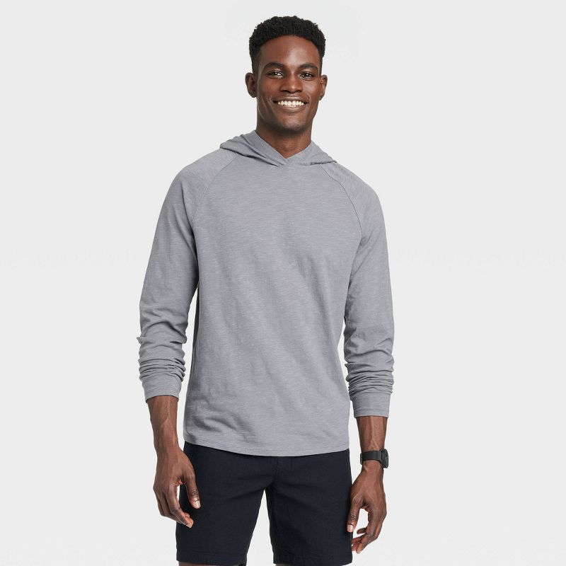 Men's Raglan Sleeve Crewneck Pullover Sweatshirt - Goodfellow & Co™, 1 of 5