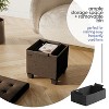 StorageBud Storage Ottoman for Bedroom End of Bed, Velvet Storage Bench, Large Storage Ottoman Bench, Entryway Bench with Storage - 3 of 4