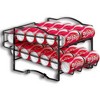 MaseiKar 4 Tiers Can Organizer Rack, 48 Cans Soda Can Dispenser Organizer for Refrigerator, Set of 2 Stackable Beverage Dispenser Rack - 4 of 4